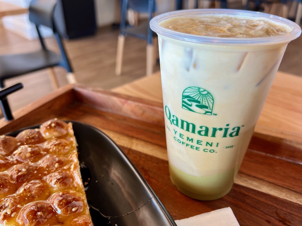 The Qamaria latte at Qamaria Yemeni Coffee Co. in Hilliard