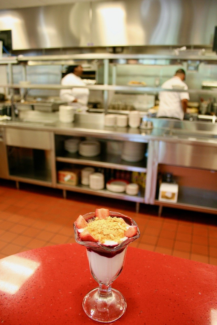 Parfait at Sloopy's Diner in the Ohio Union